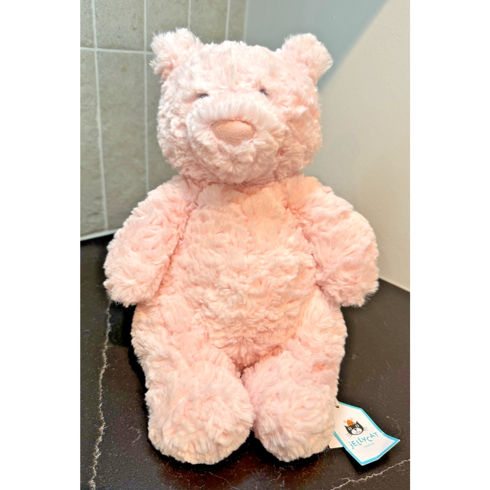 NWT Authentic Jellycat LEOLA BEAR Medium Pink Soft Spring Easter Gift Quick Ship